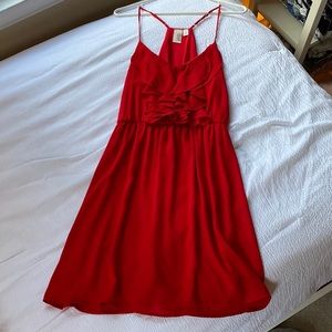 Red cocktail dress